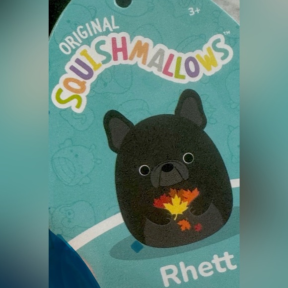 Squishmallow 8” French bulldog fall soft plush cushion dog toy pillow frenchie - Picture 2 of 3